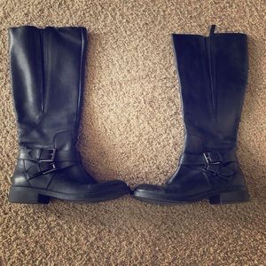 Enzo Wide Calf Motorcycle Boots